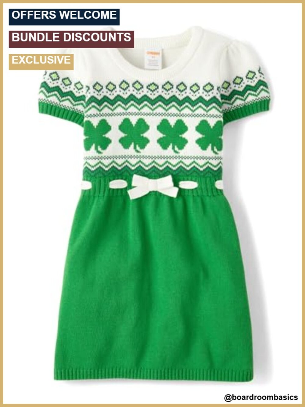 Girls Toddler Short Sleeve Sweater Dress Cotton Pullover Casual